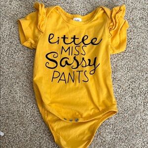 Little Miss Sassy Pants Baby Onesie